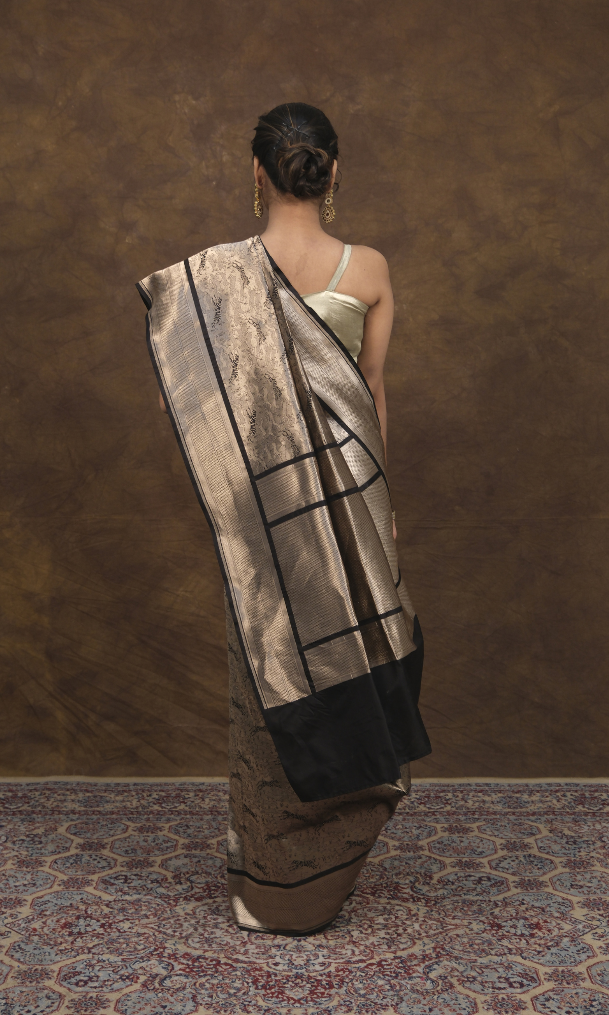 VIRASAT 163: Royal Bengal Tiger Design Saree for Power &amp; Grace