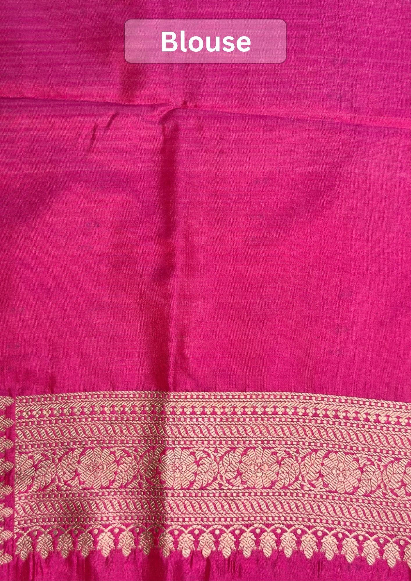 VIRASAT 202A: Hot Pink Pure Handloom Katan Silk Kadwa Meenakari Banarasi Saree | Silk Mark Certified