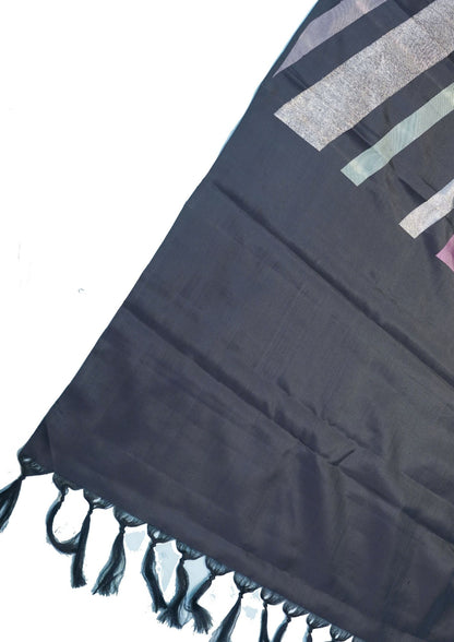 "VIRASAT 205" Banarasi Pure Kanjivaram Silk Saree With Elegant Stripes Design