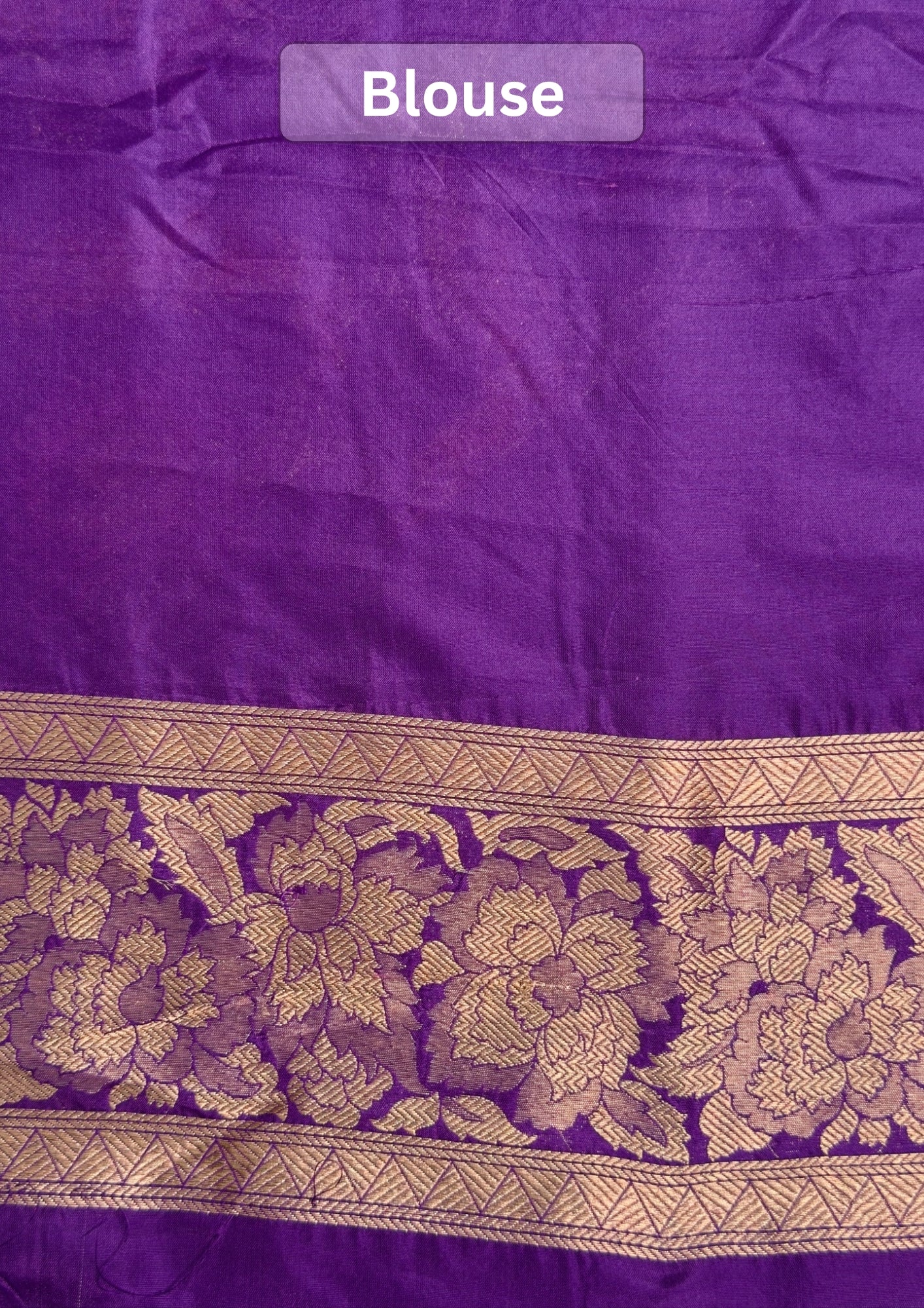 VIRASAT 426: Pure Handloom Kadwa Katan Silk Saree – Royal Purple | Silk Mark Certified | Celebrity Choice