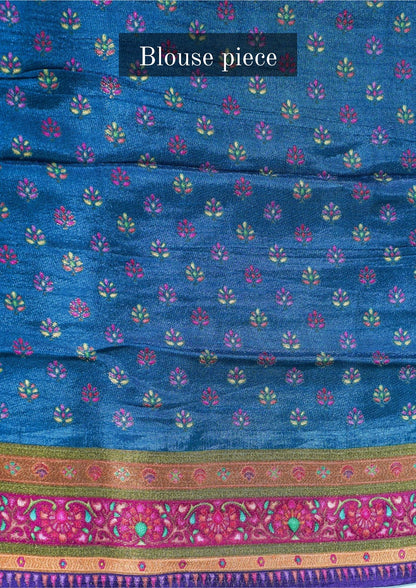 "WAAH BANARAS 001" Banarasi Mustard Gold Pashmina Silk Saree