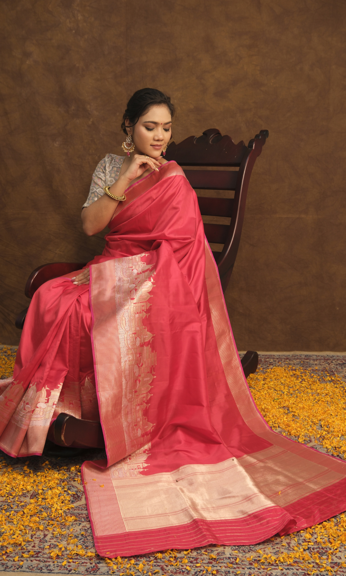 Banarasi Ghat Silk Saree Inspired by the Essence of Kashi