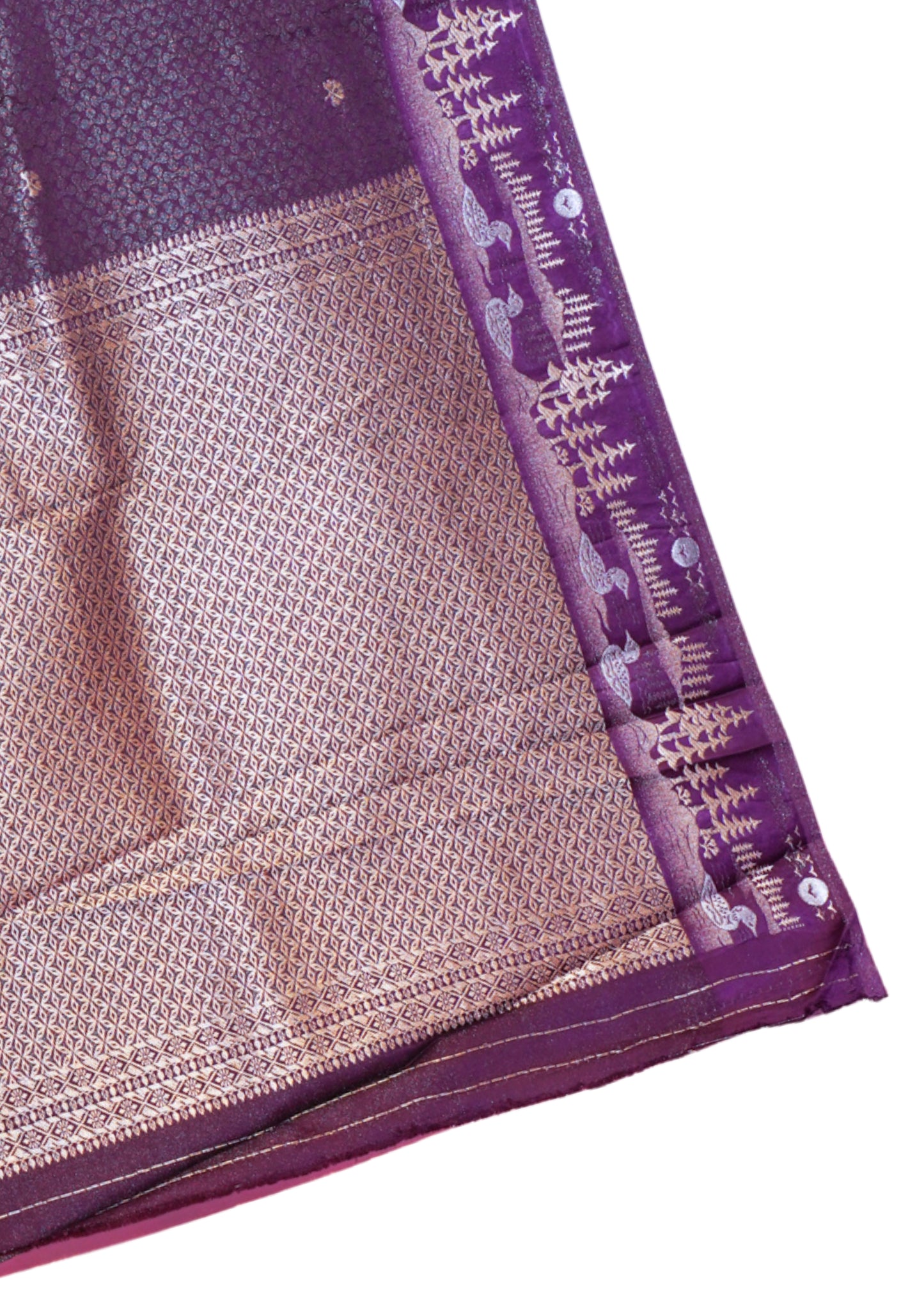 "Waah Banaras 098" Banarasi Soft Mashru Silk With Brocade Work 100% Pure Vegan