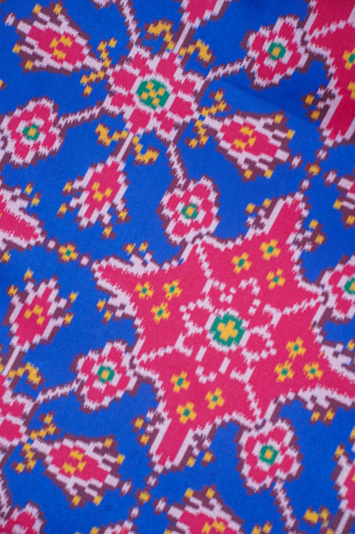 UTSAV BANARAS 286: Royal Blue Banarasi Raw Silk Saree with Patola Design Palla