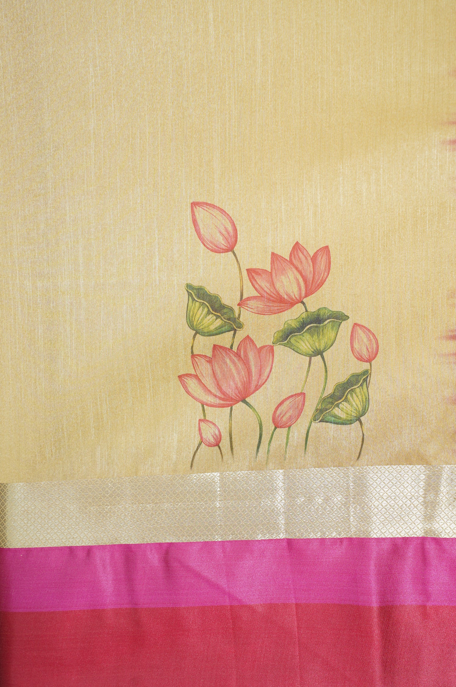 UTSAV BANARAS 296: Soft Pastel Yellow Banarasi Raw Silk Saree with Patola print Palla