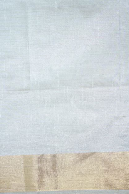 UTSAV BANARAS 256: Classic White Banarasi Raw Silk Saree with Zari Woven Palla