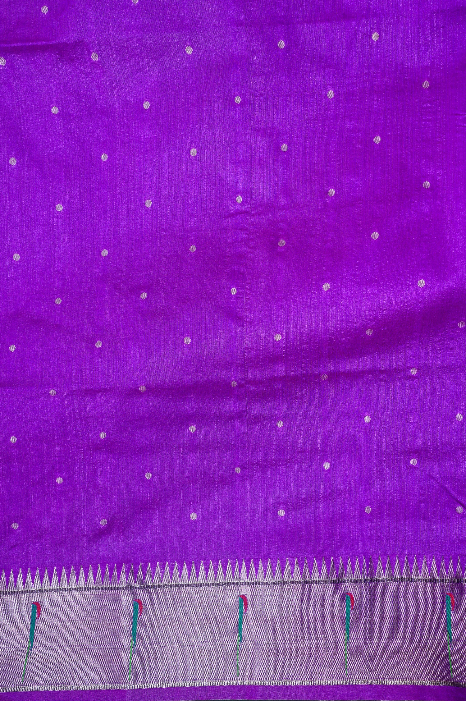 "UTSAV BANARAS 253" Banarasi Peacock Magenta Paithani Silk Saree