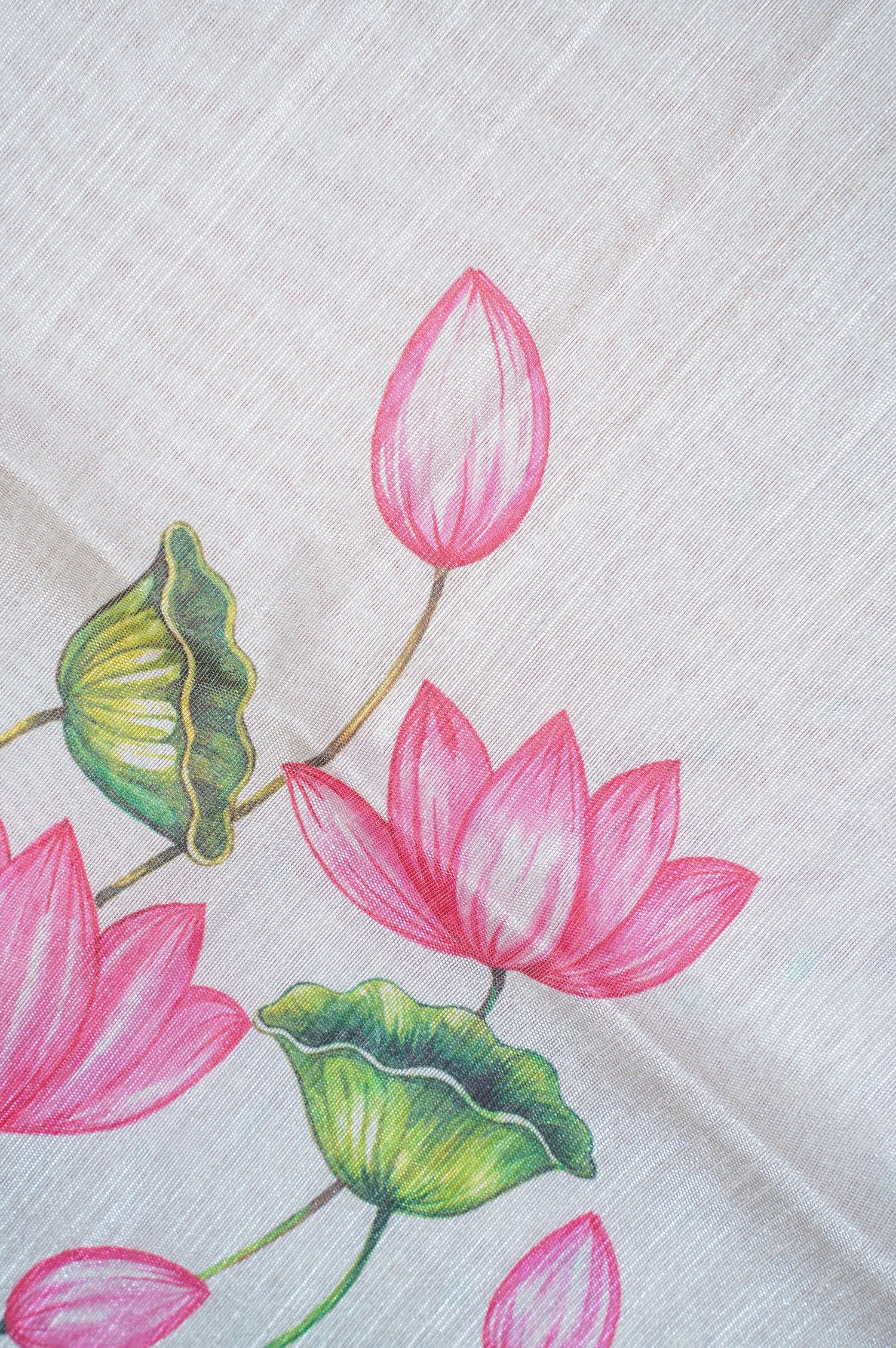 UTSAV BANARAS 297: Pearl White Banarasi Raw Silk Saree with Patola Print Palla