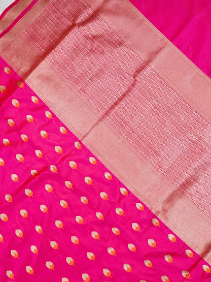 VIRASAT 1008: Celebrity Choice Pure Handloom Katan Silk Meenakari Saree