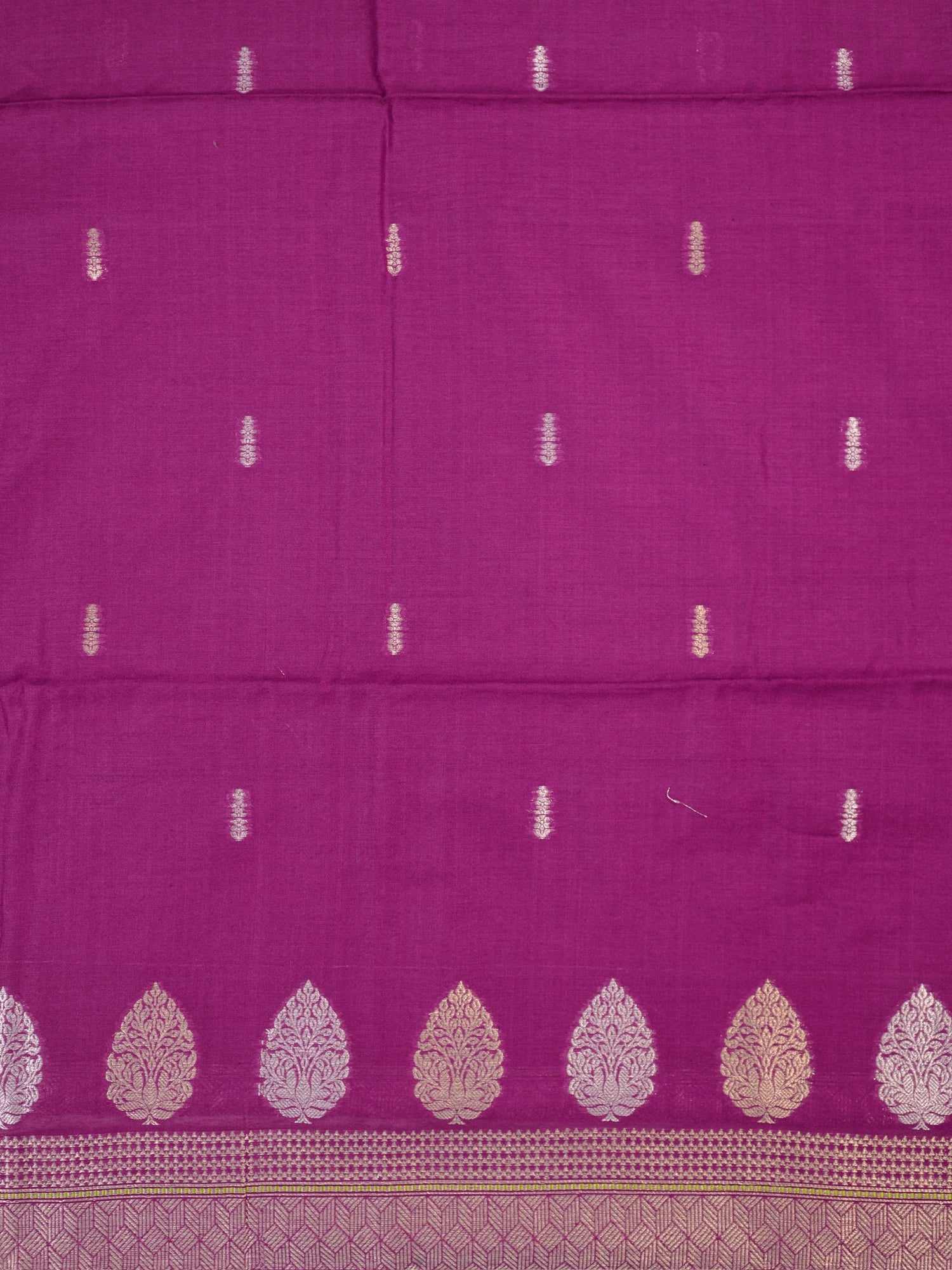 MANSI 176: Royal Magenta Soft Silk Sona Rupa Zari Suit Set