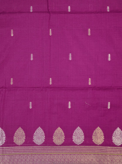 MANSI 176: Royal Magenta Soft Silk Sona Rupa Zari Suit Set