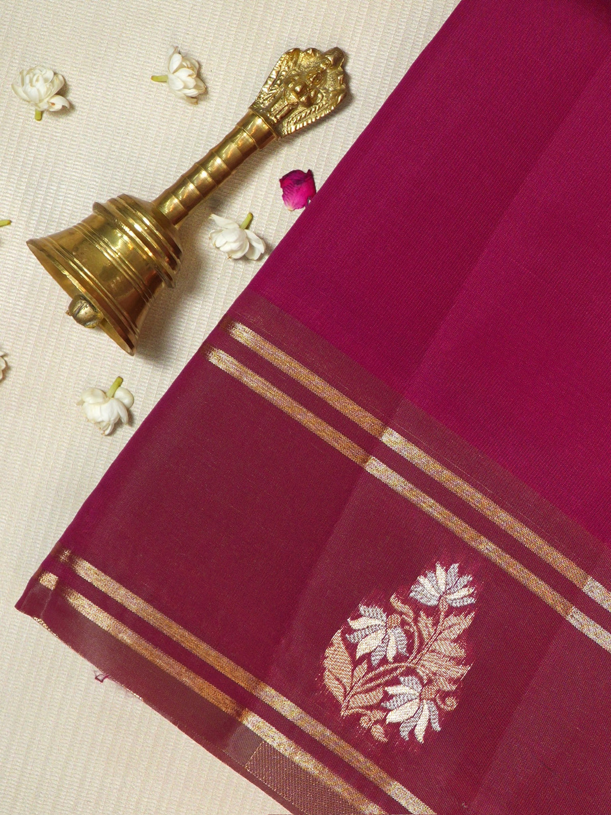 UTSAV BANARAS 494: Wine Purple Banarasi Soft Silk Meenakari Zari Saree