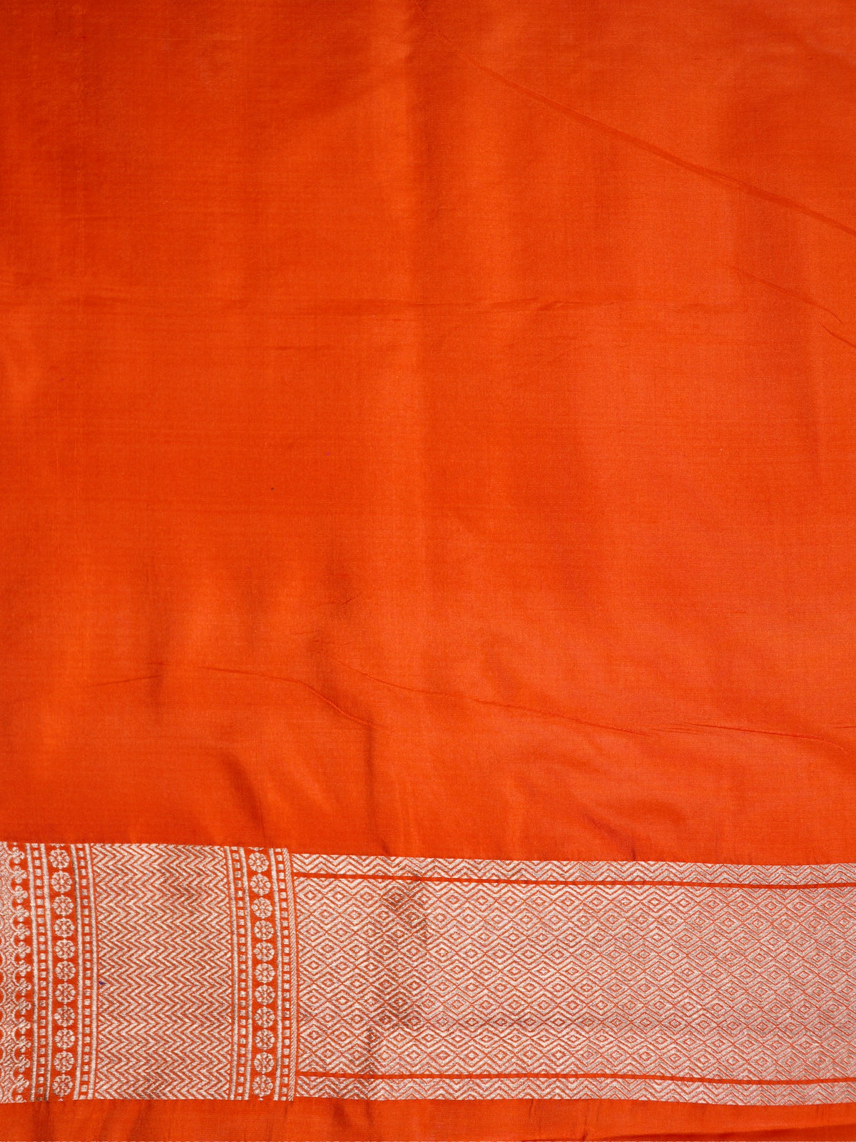 VIRASAT 03C: Sunhara Orange Pure Handloom Katan Silk Meenakari Celebrity Inspired Abeer Buta Saree