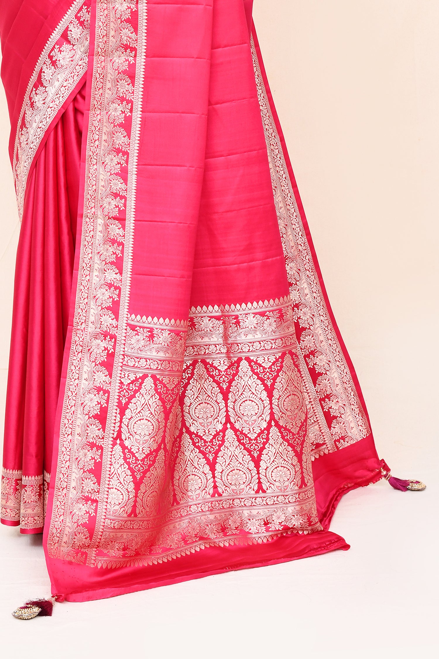 "VIRASAT 173" Pure Mashru Handloom Banarasi Saree