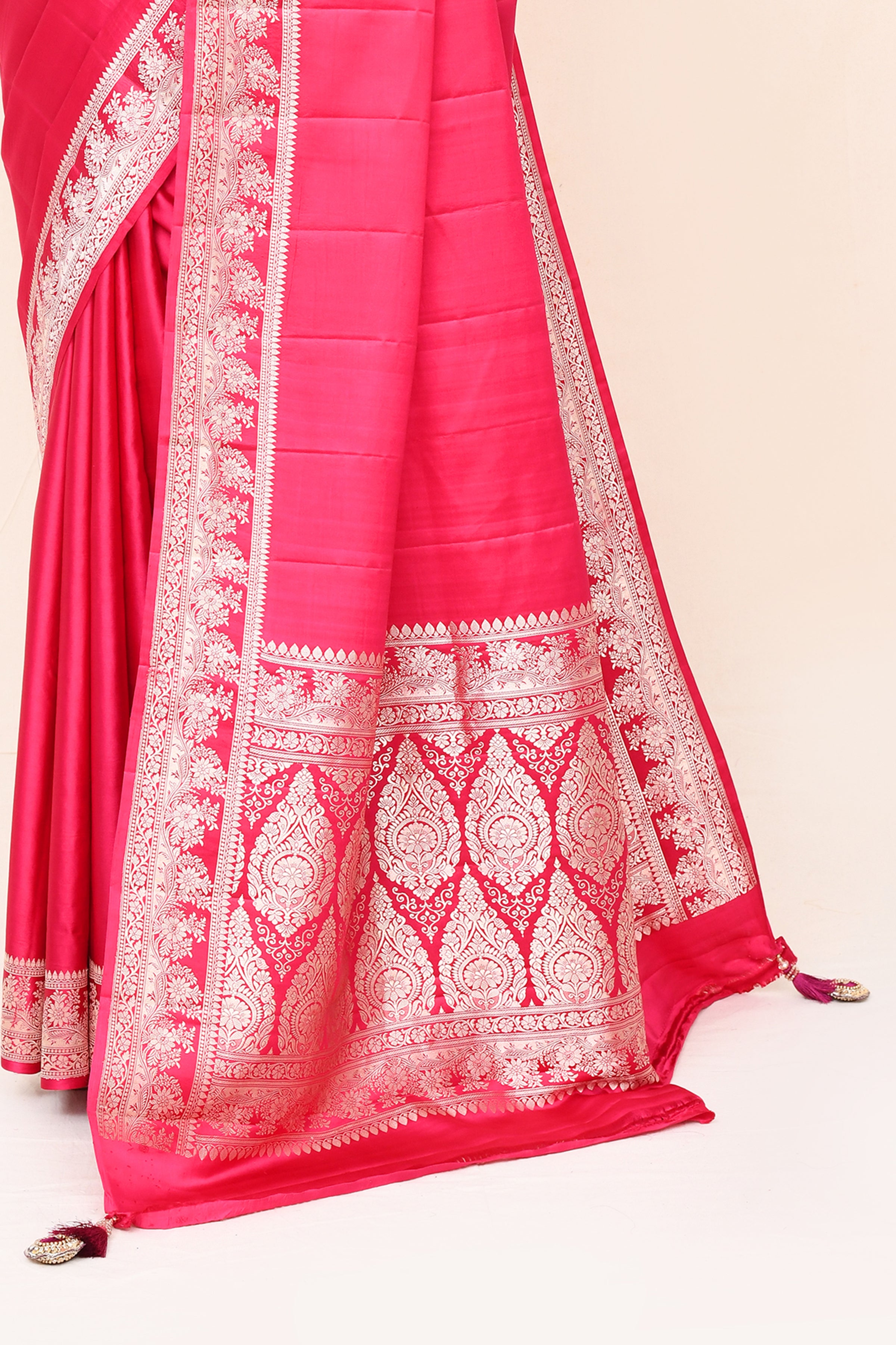 "VIRASAT 173" Pure Mashru Handloom Banarasi Saree