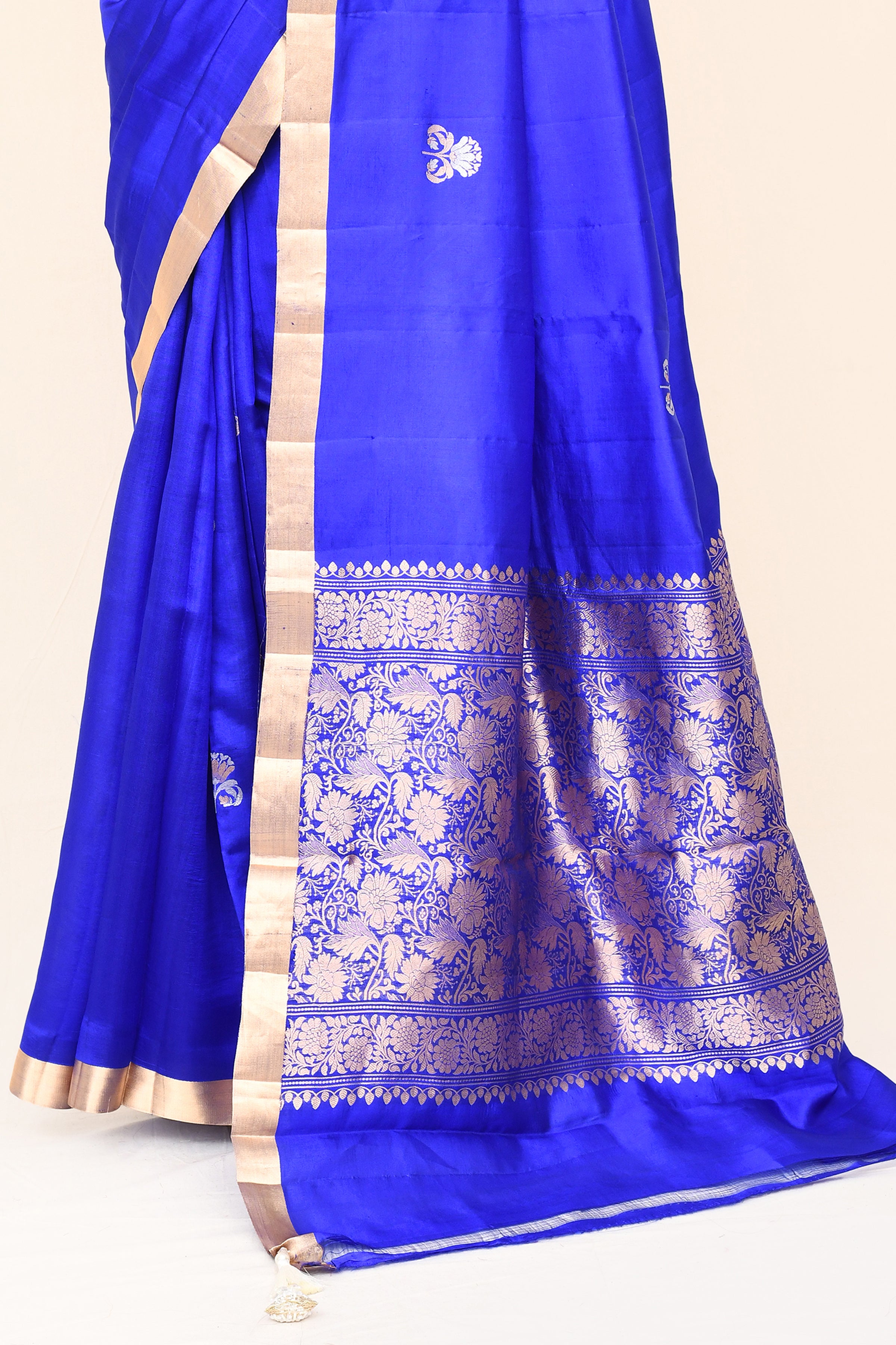 "SILK BANARAS 054" Pure Katan Silk Saree With Kadua buta