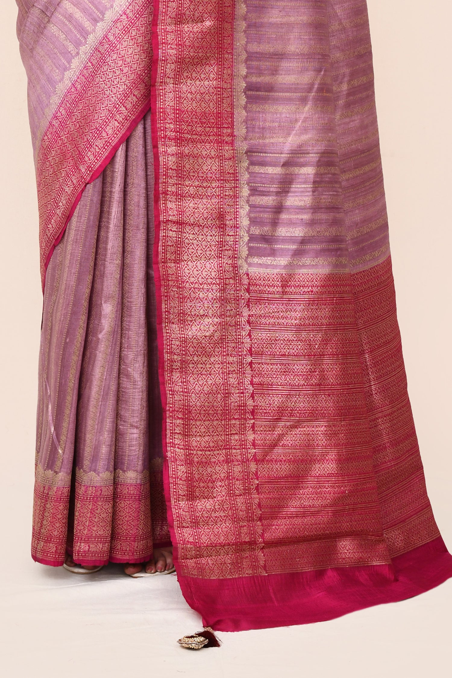 "SILK BANARAS 069" Pure Dupion Silk Saree