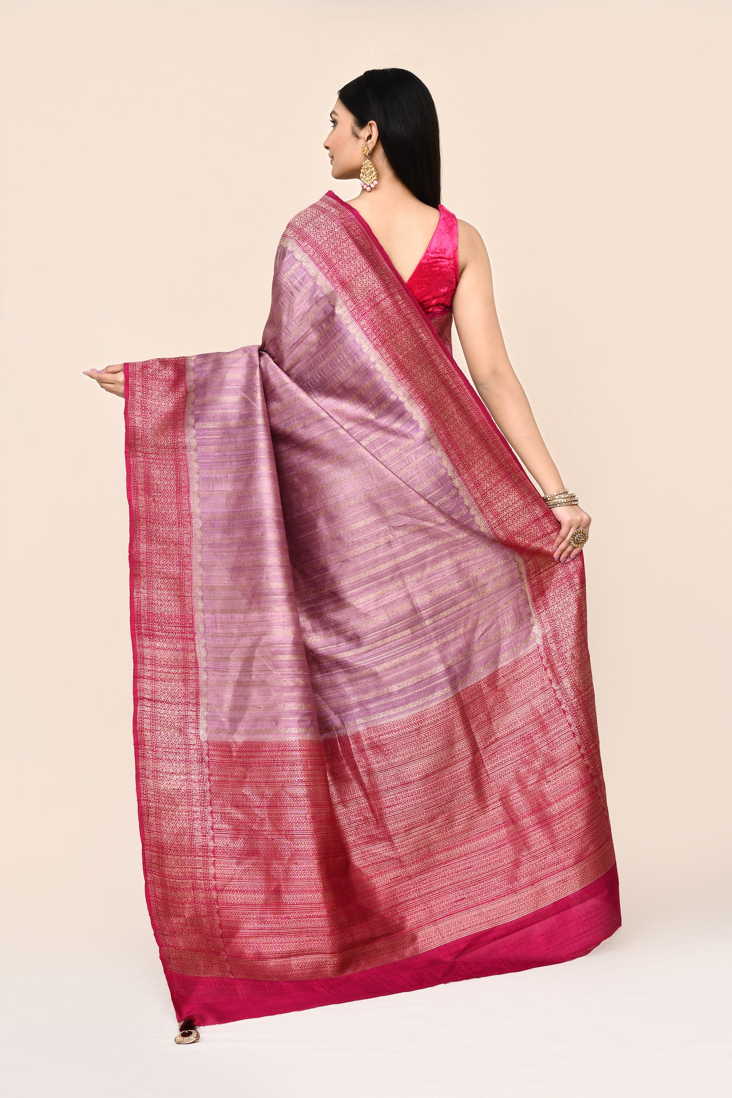 VIRASAT 315 Pure Dupion Silk Saree