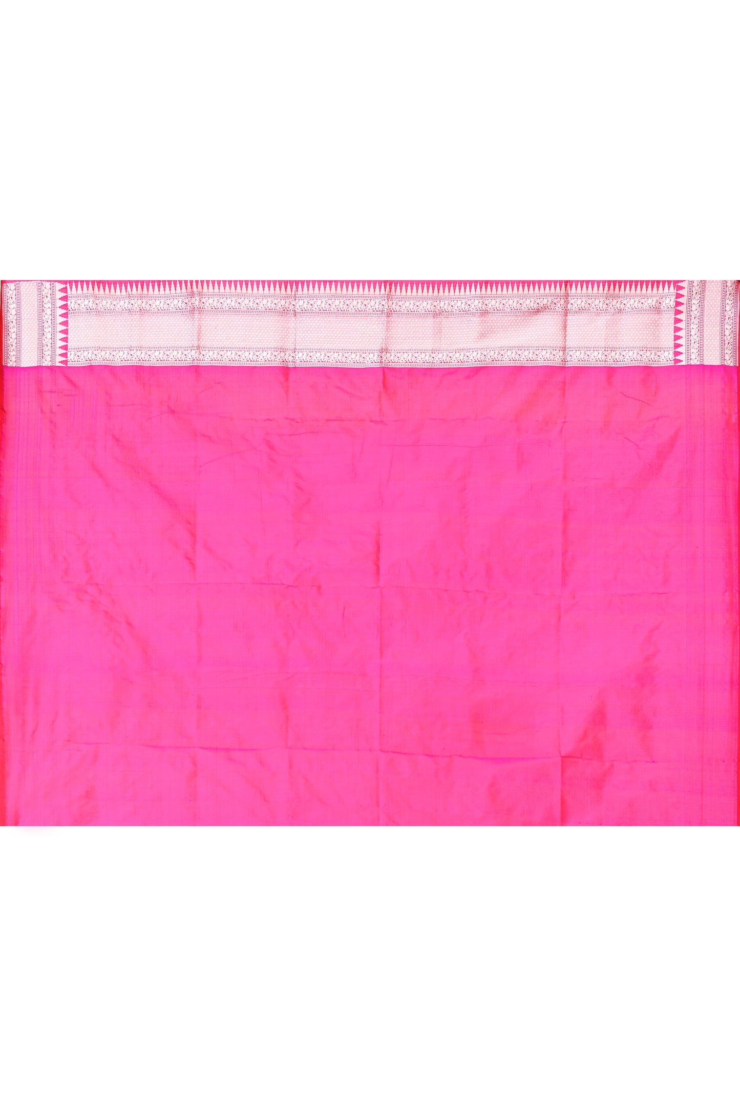 "VIRASAT 182" Salmon Pink Pure Banarasi Katan Uppada Saree