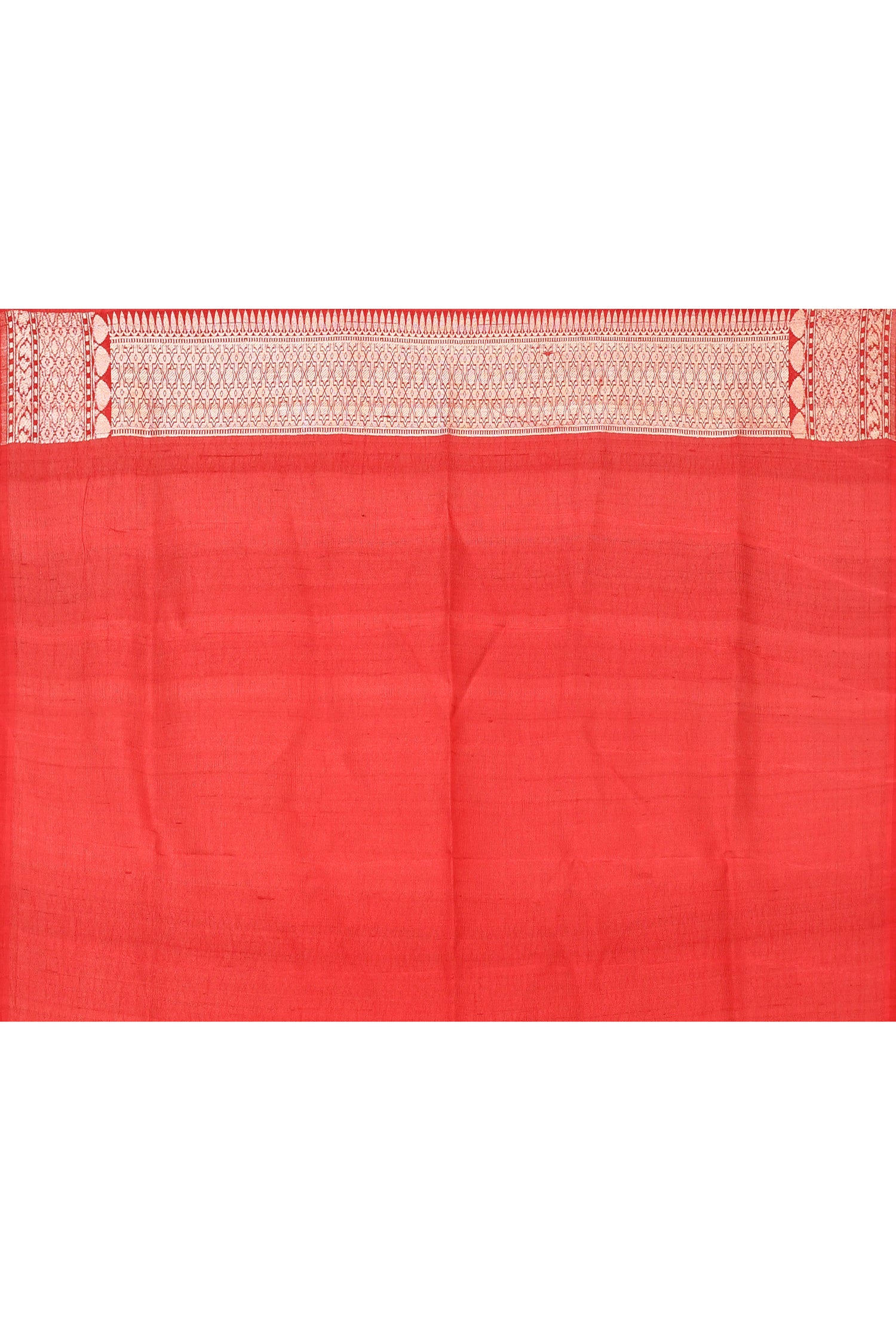"VIRASAT 183" Red Pure Banarasi Tussar Georgette Saree