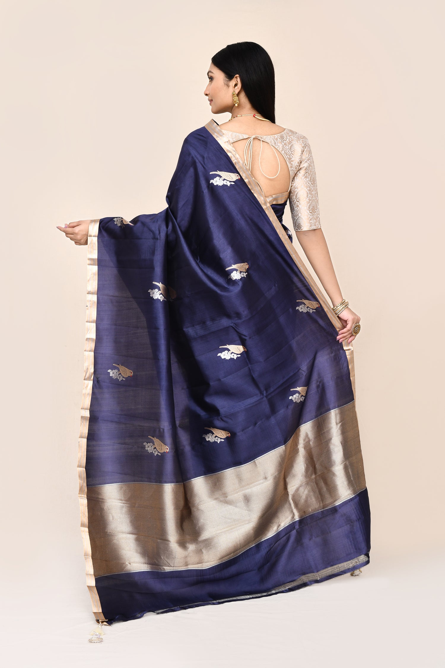 "SILK BANARAS 065" Pure Handloom Katan Silk Saree