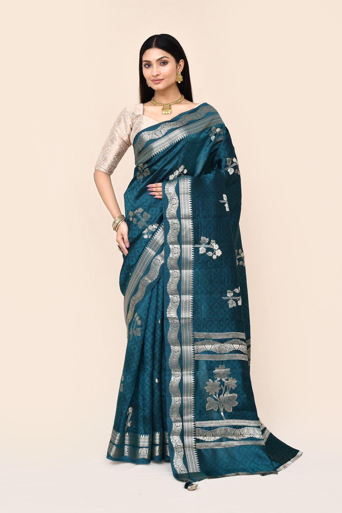 "SILK BANARAS 067" Pure Banarasi Silk Saree