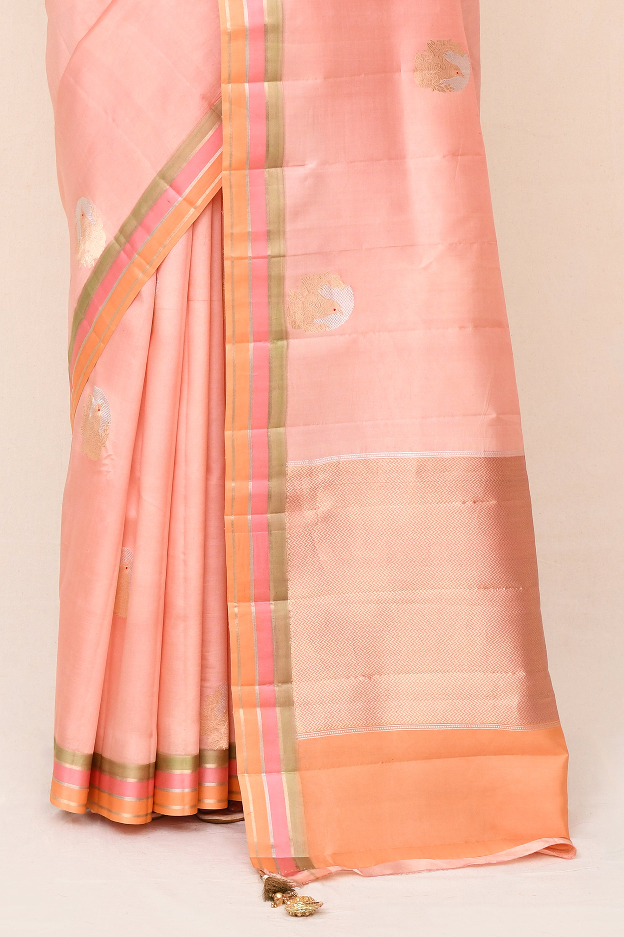 "SILK BANARAS 071" Pure Katan Silk Saree
