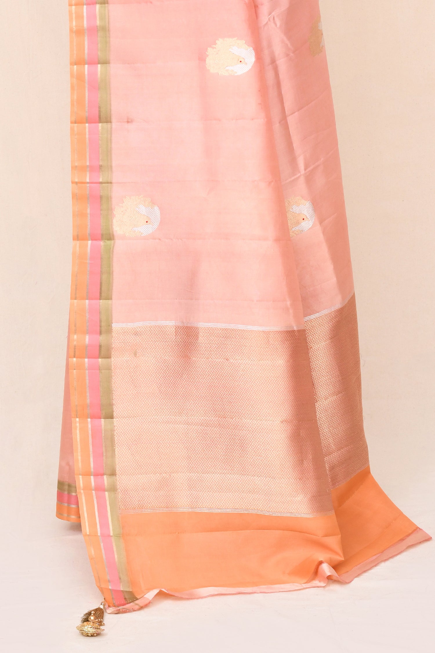 "SILK BANARAS 071" Pure Katan Silk Saree