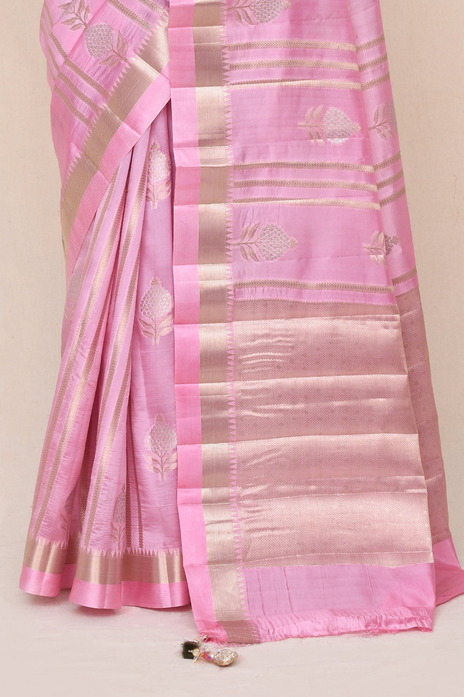 "SILK BANARAS 073" Pure Silk Saree With Zari Work