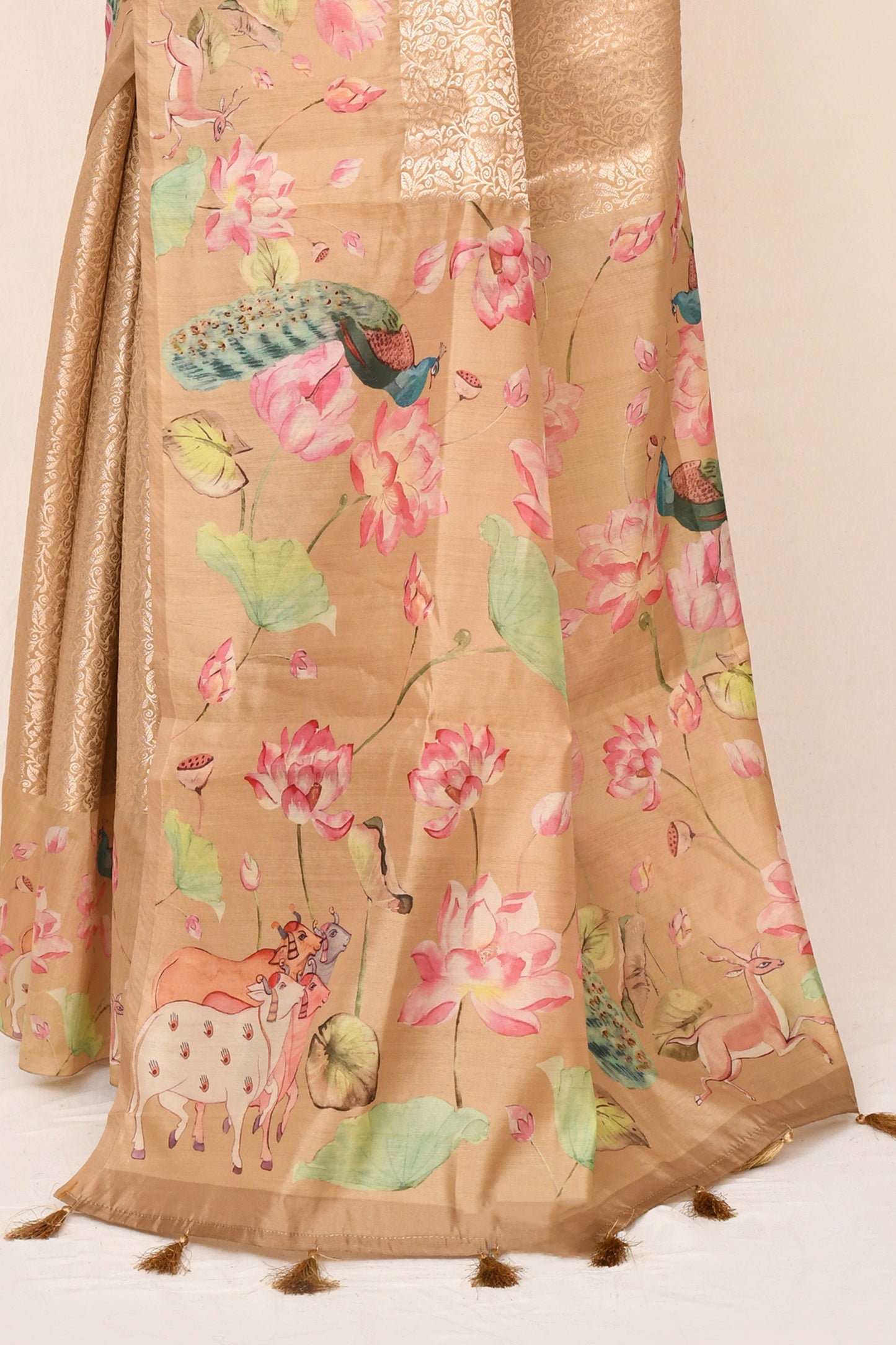 "UTSAV BANARAS 037" Powder Pink Silk Saree