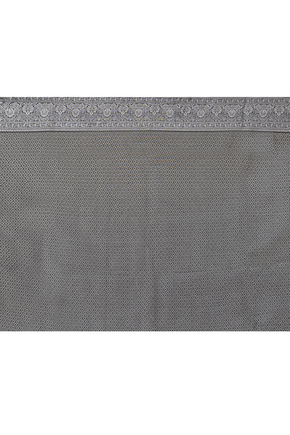 Bhavanes Grey Tanchoi Banarasi Silk Saree