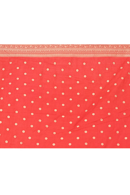 Brahmas Red Banarasi Silk Saree