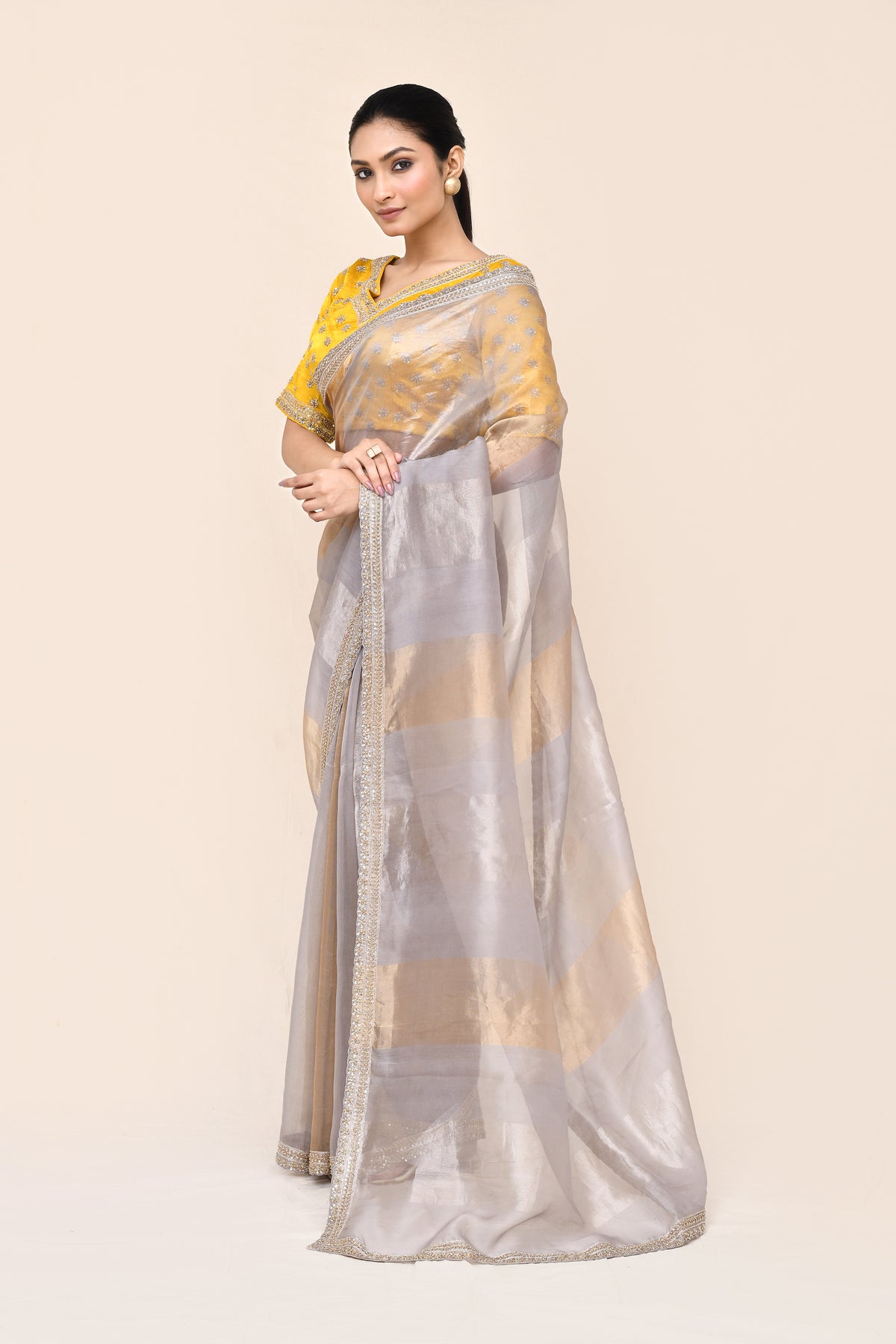 "VIRASAT 199" Pure Banarasi Organza Silk Saree