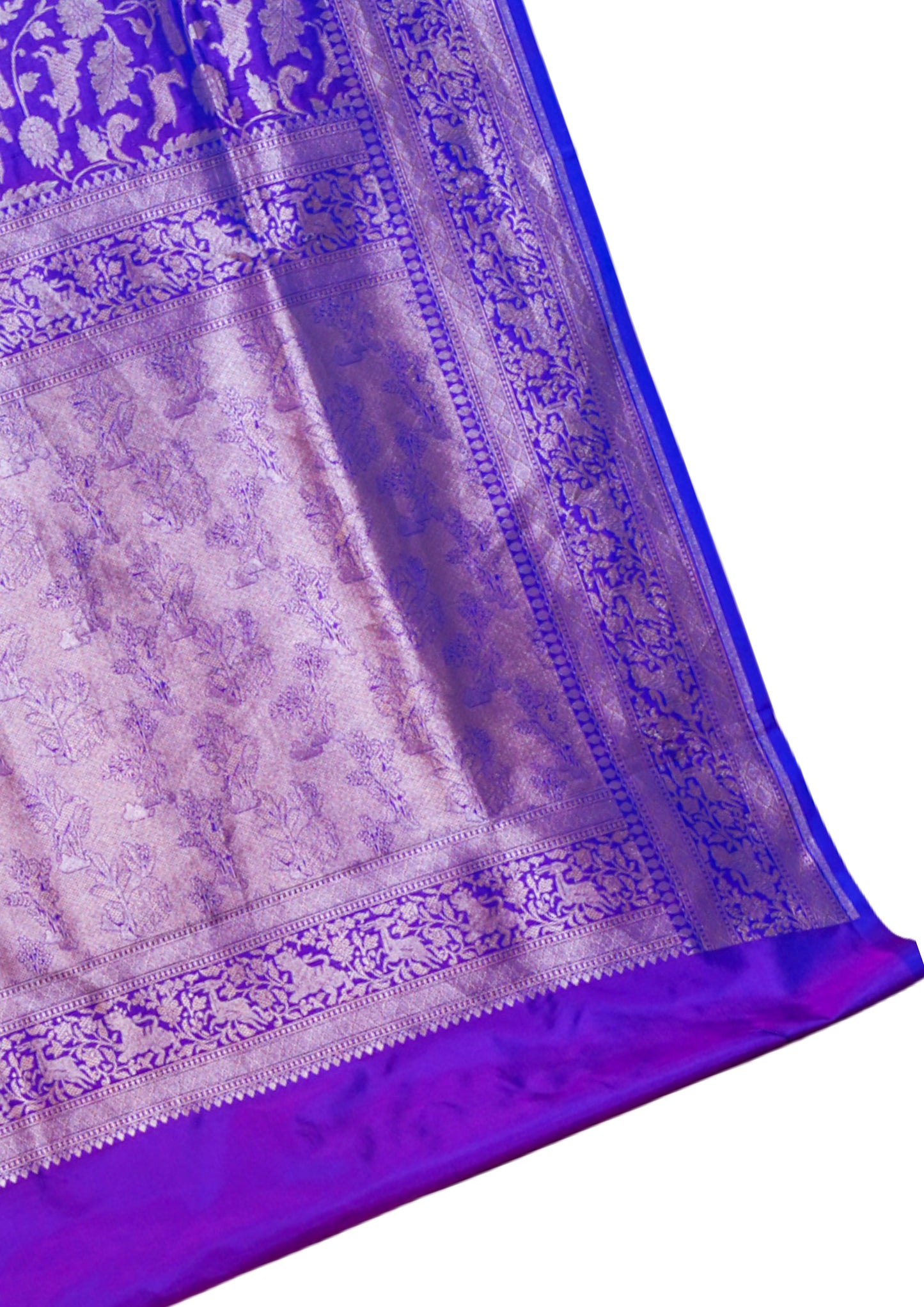 "Virasat 266" Banarasi Pure Silk Upadaa Real Jaal Shikargah Saree
