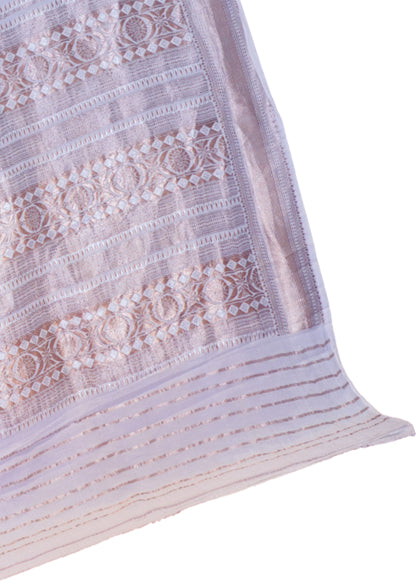 "Virasat 274" Banarasi Pashmina Silk Saree Meenakari With Kadwa Work (Customized Color)