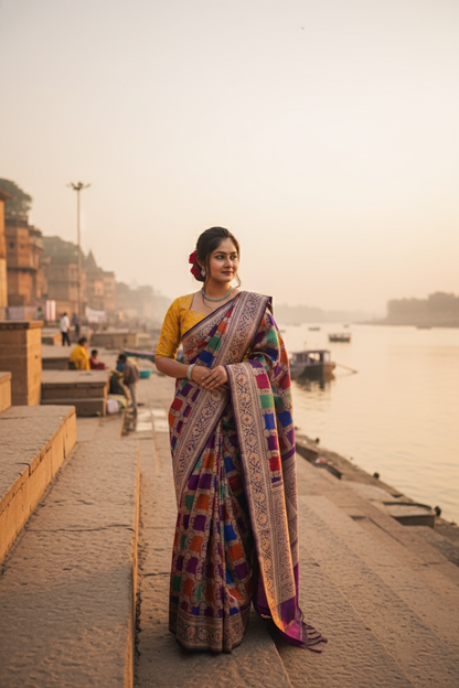 "Virasat 267" Banarasi Royal Rangkaat Silk Saree