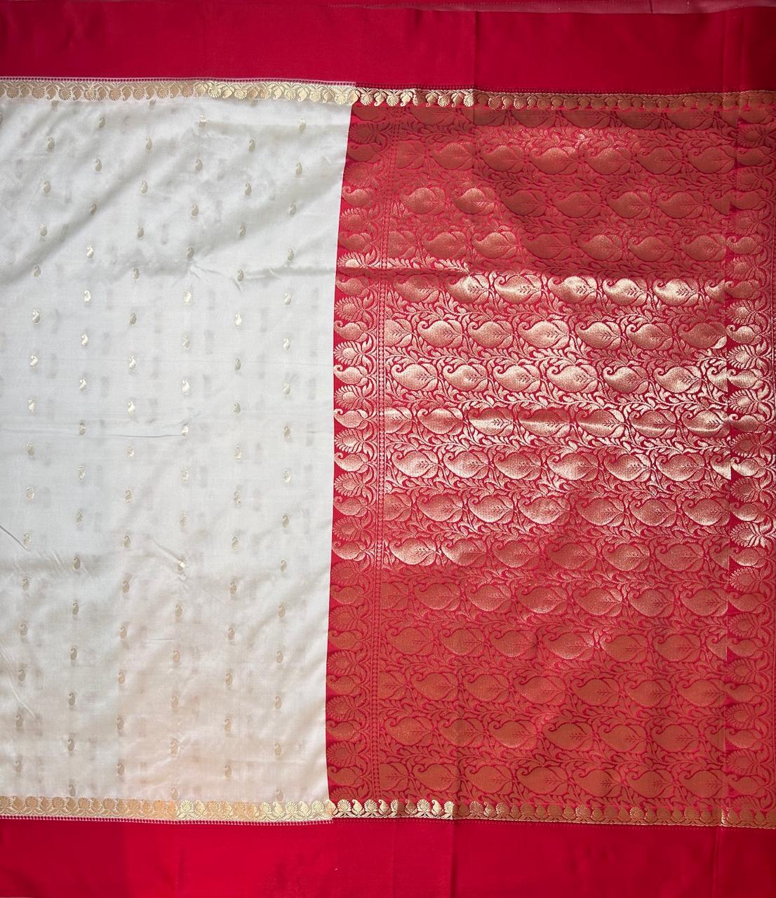 Banarasi Blend Silk Saree for Durga puja