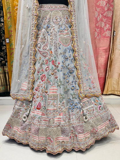 Exquisite Doctor Color Anamika Khanna Thread Work Lehenga