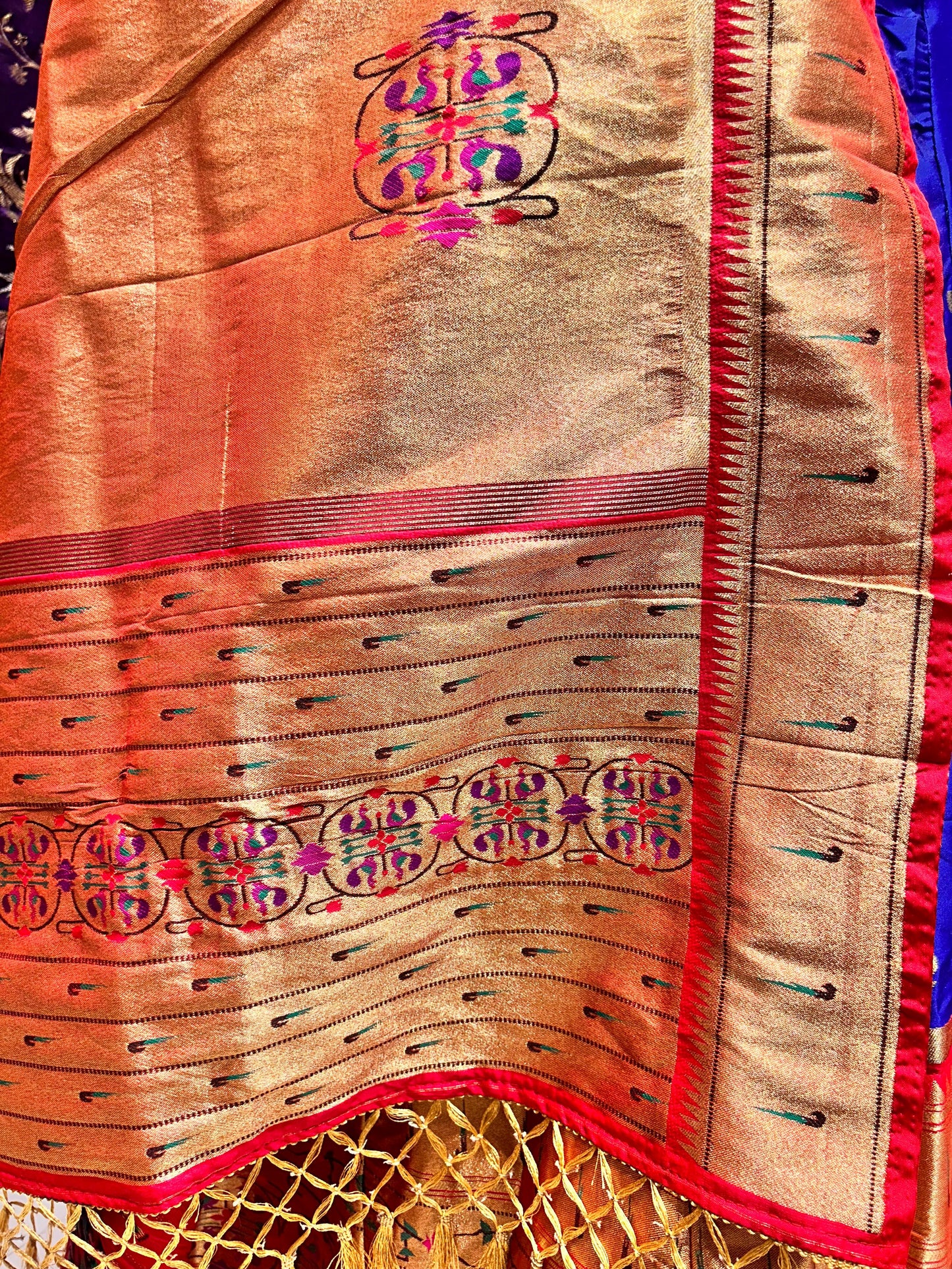 Opulent Paithani Silk Lehenga with Brocade Dupatta