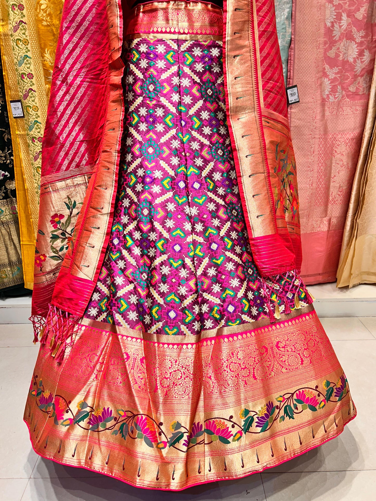 Stunning Patola Silk Banarasi Lehenga