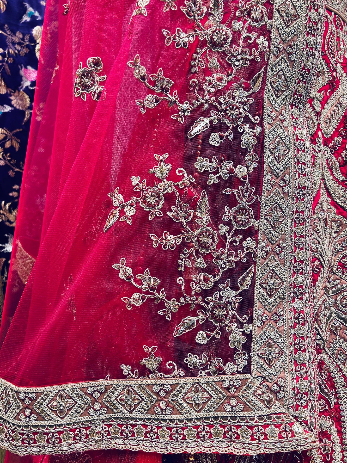 Opulent Mughal Zardozi Lehenga