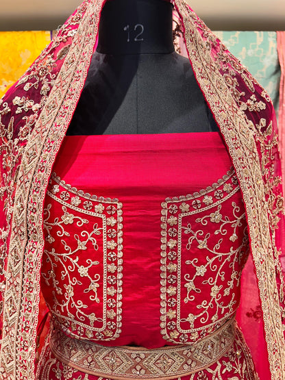 Opulent Mughal Zardozi Lehenga