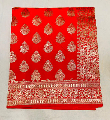 Banarasi Masaru Silk Saree with Anushka Sharma-Inspired Design