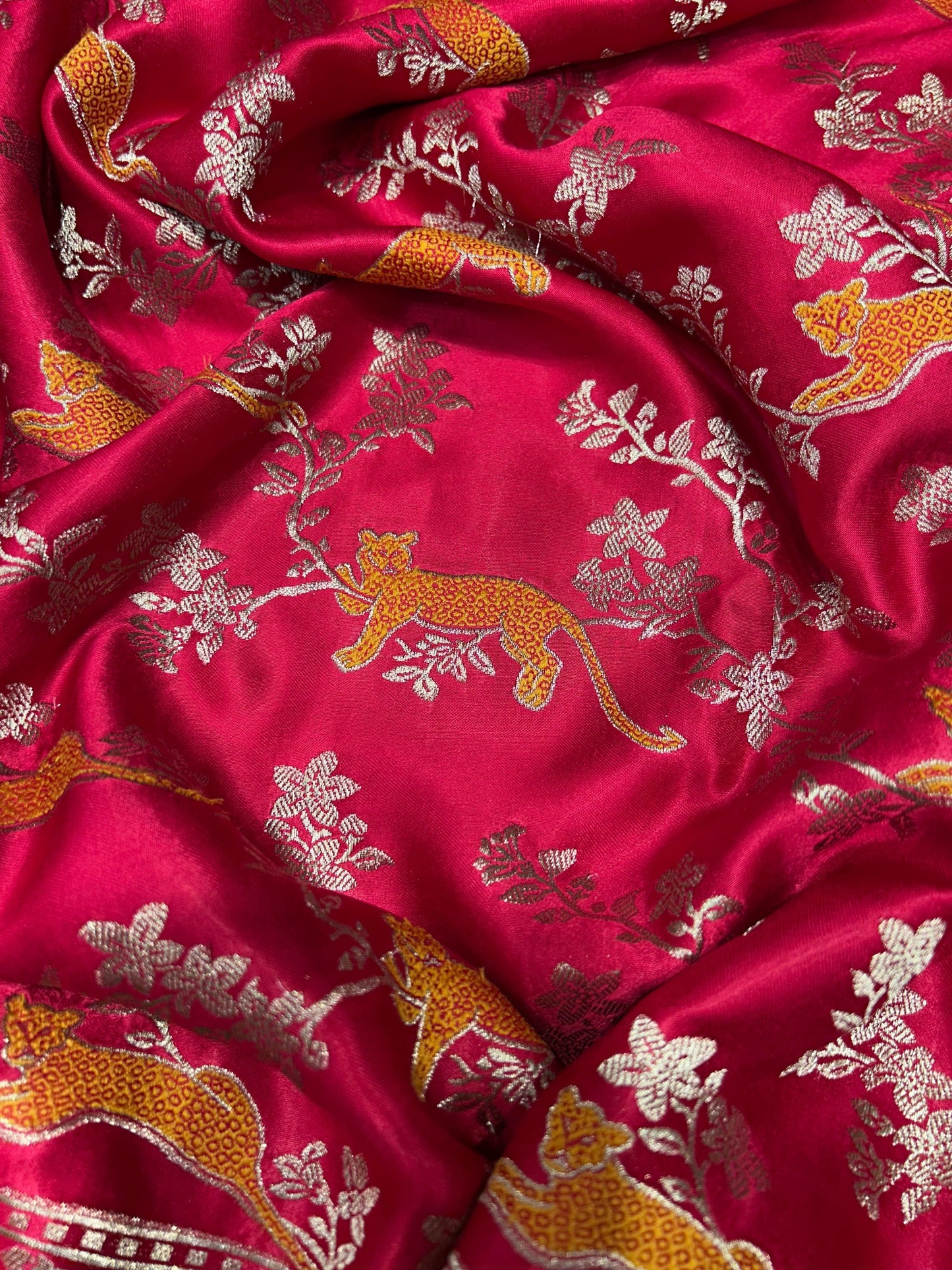 Banarasi Masaru Silk Saree with Tested Zari and Twisted Yarn