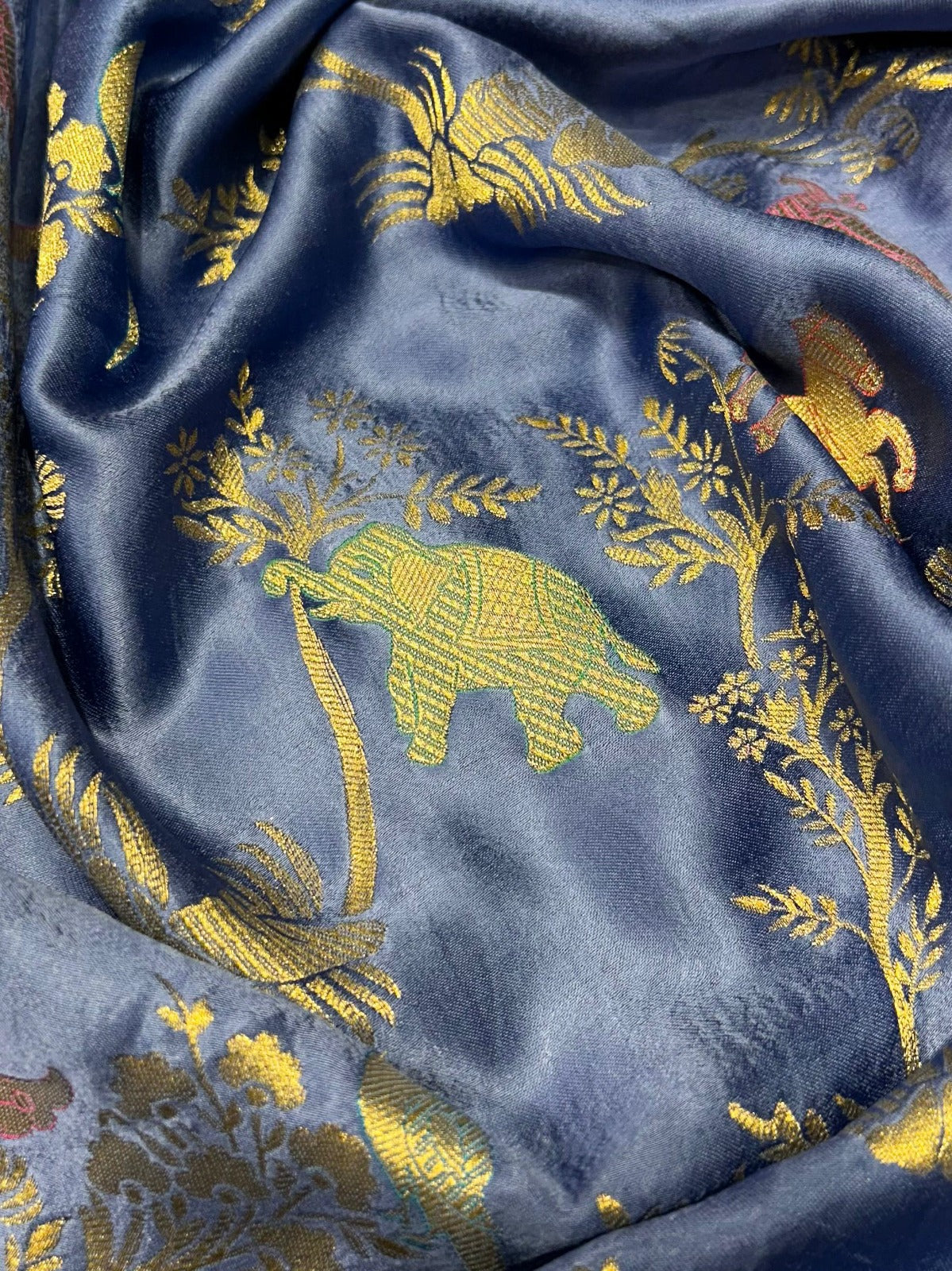 Banarasi Masaru Silk Saree with Tested Zari and Twisted Yarn