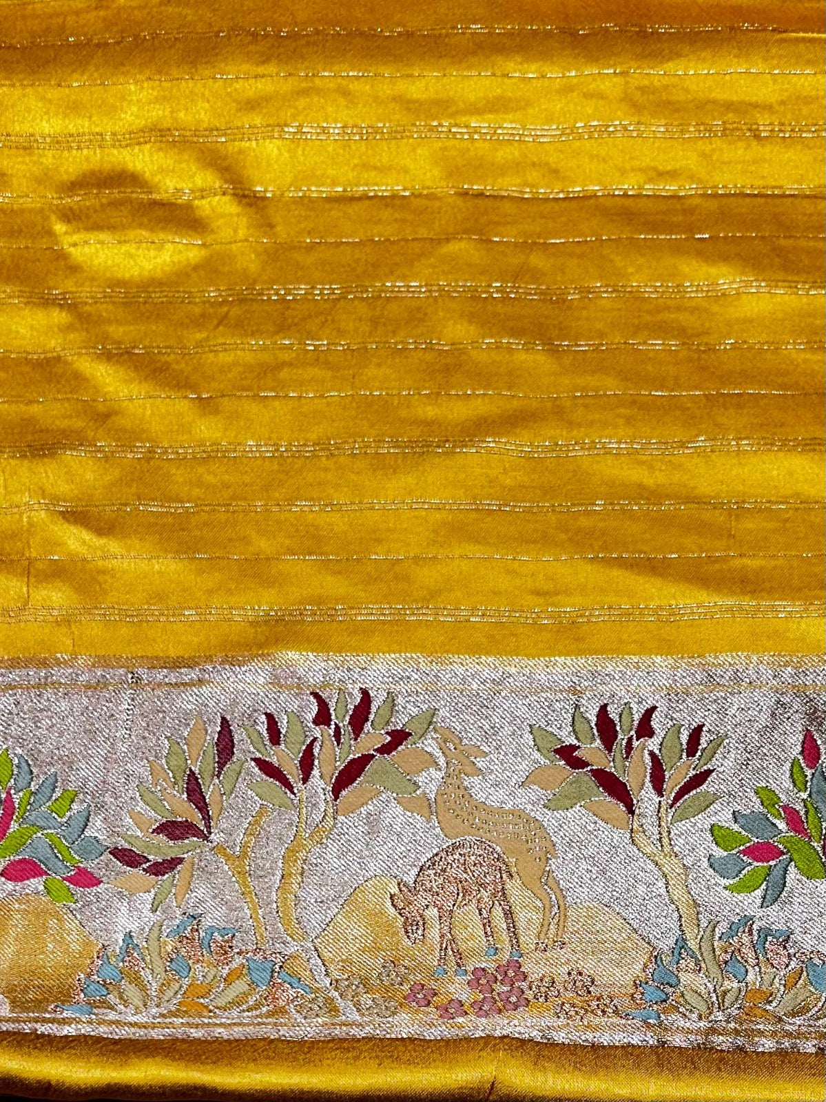 Banarasi Masaru Silk Saree with Tested Zari and Twisted Yarn