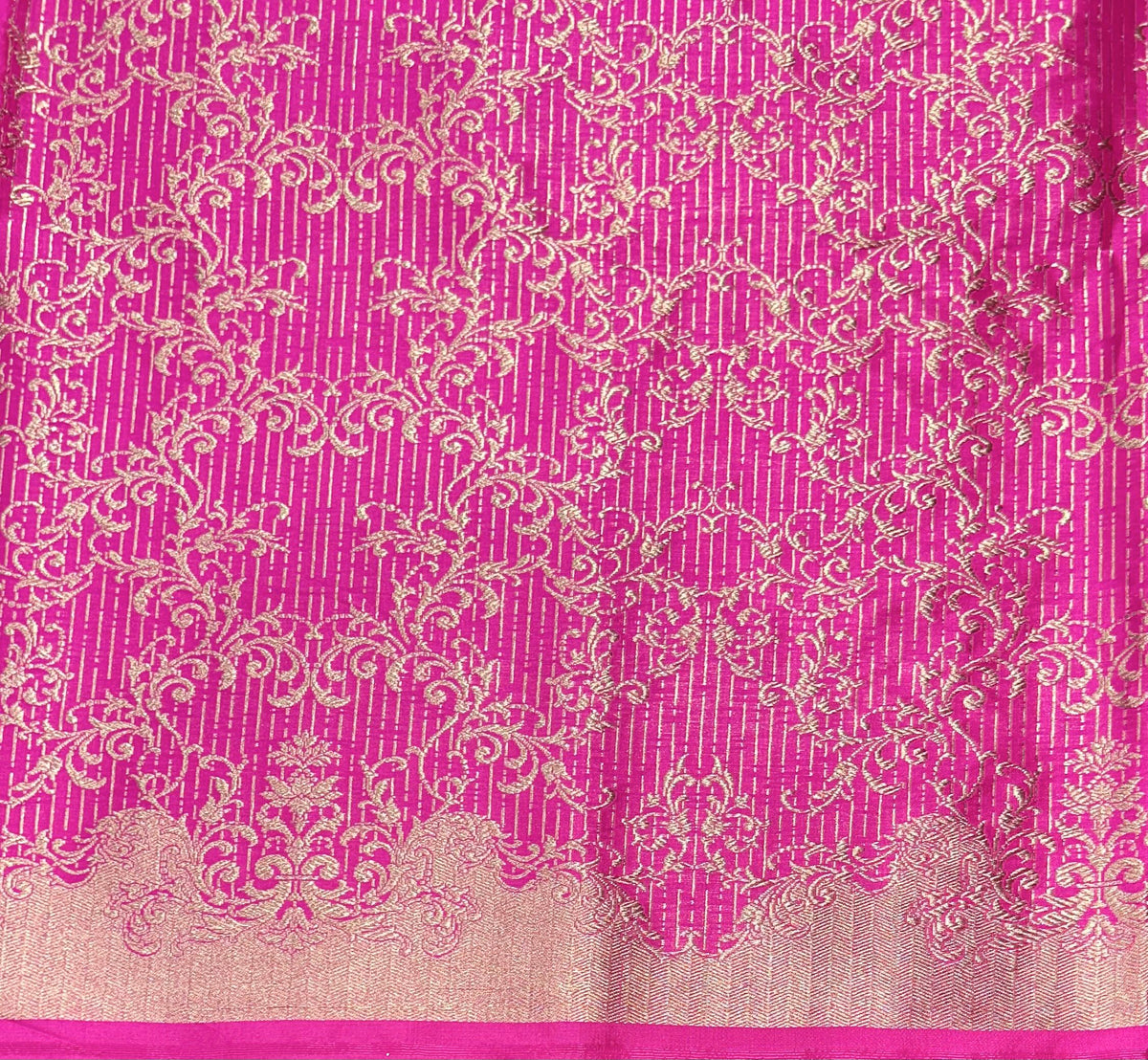 "VIRASAT 155" Pure Katan Silk Raw Mango Saree with Kadwa Work and Brocade Blouse – Silk Mark Certified