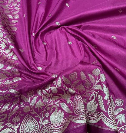 Exquisite Purple Banarasi Brocade Salwar Suit