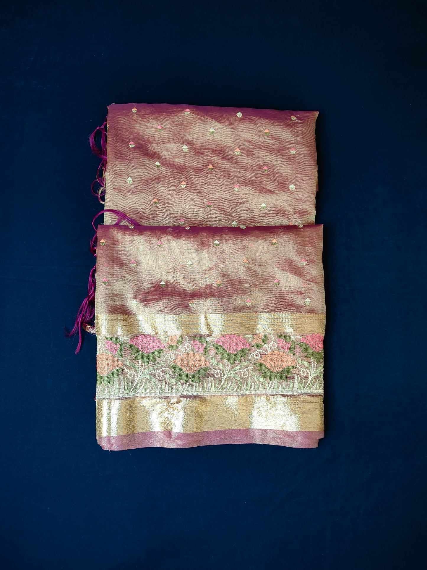 Banarasi Crush Tissue Silk Saree