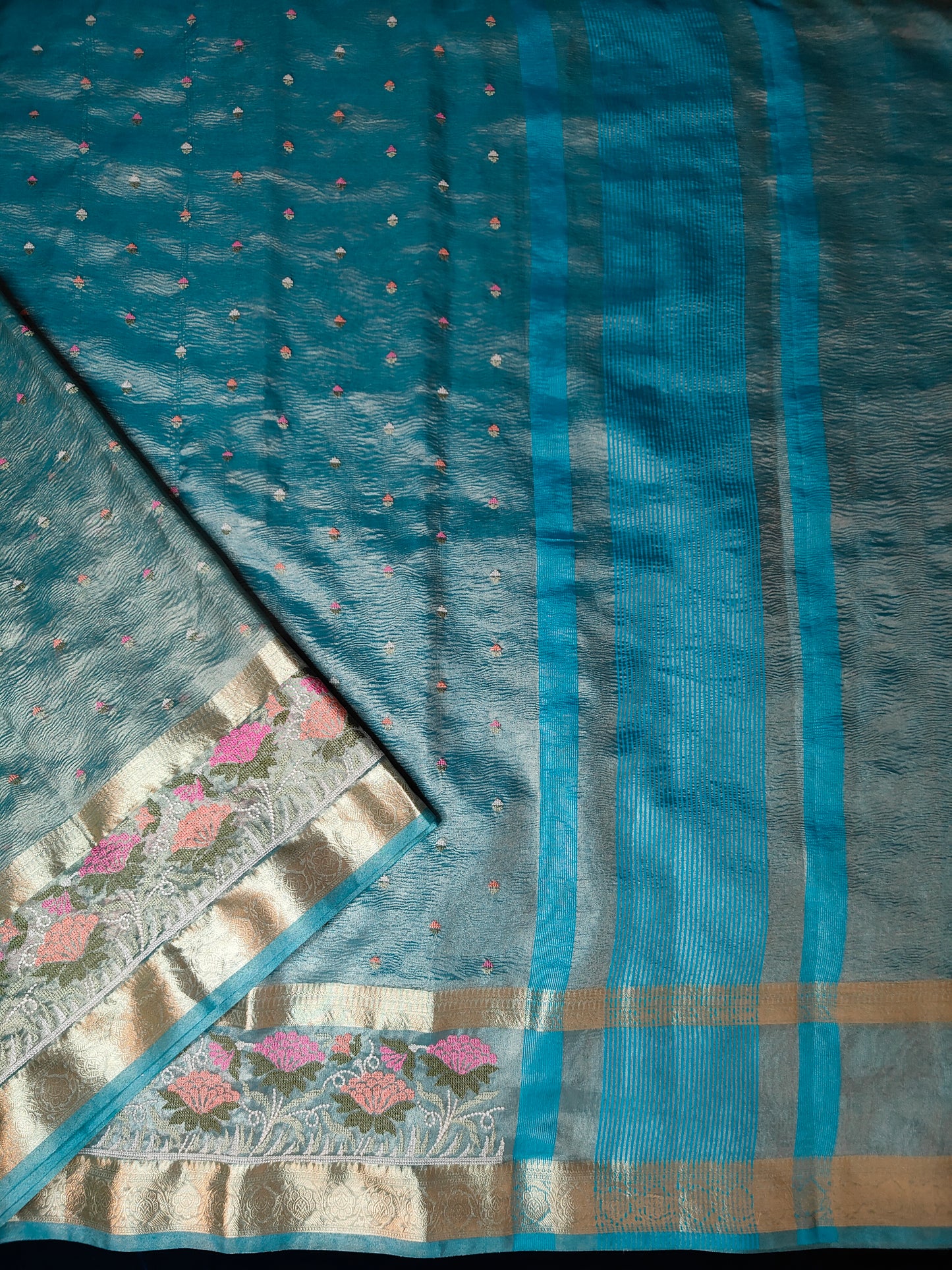 Banarasi Crush Tissue Silk Saree